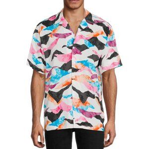 2/$30 💥🆕 Boundaries Men's Colorful Front Button Down Shirt | Size 3X | 4568